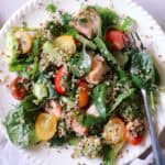 Salmon quinoa salad