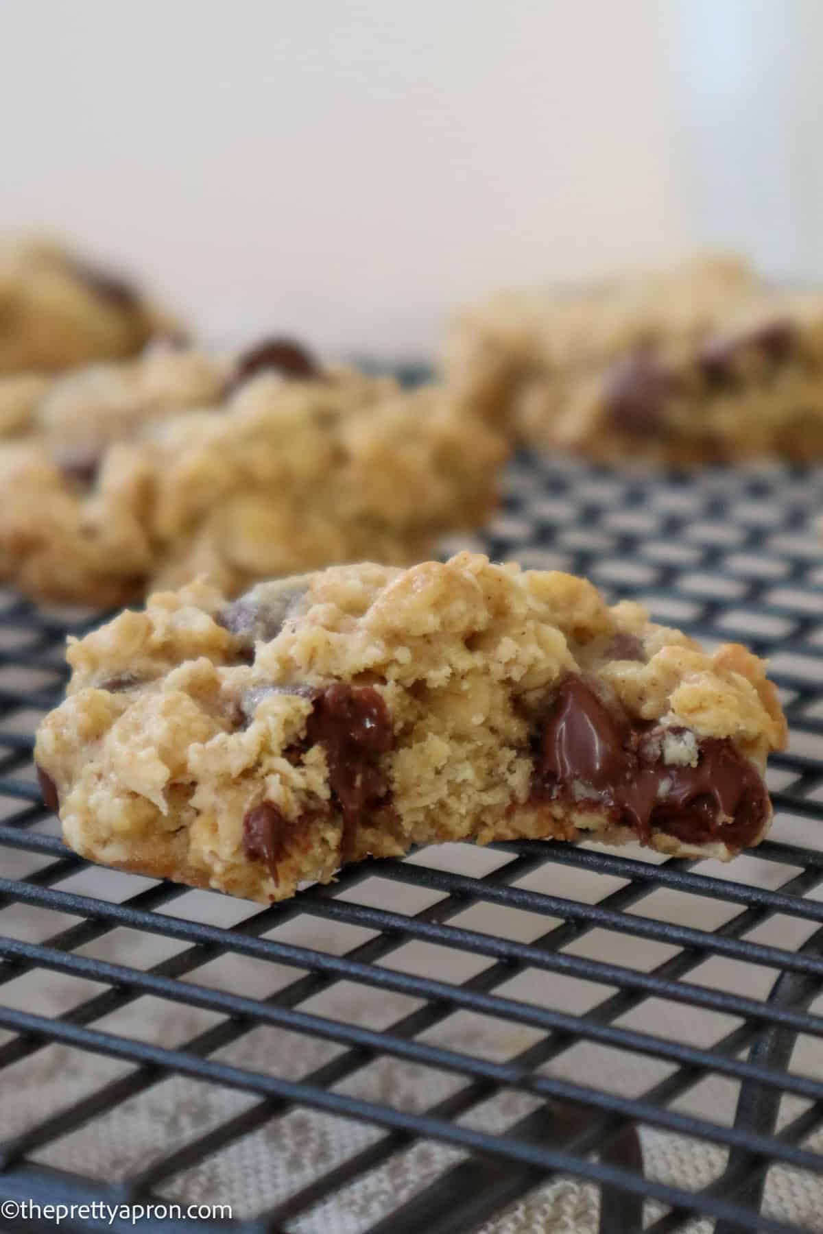 oatmeal chocolate chip cookies no brown sugar with bite