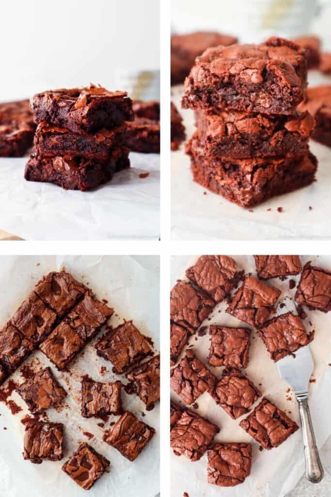Very fudgy versus fudgy brownies baking times.