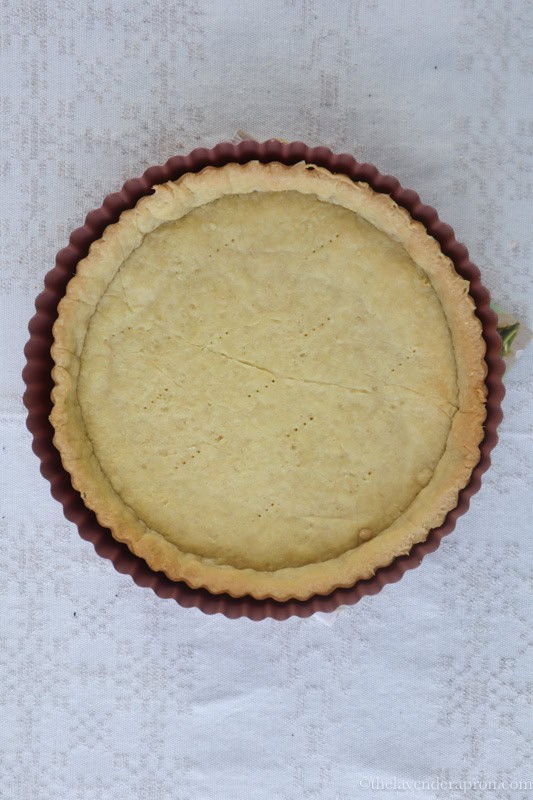 Blind baking a short crust pastry pie crust.